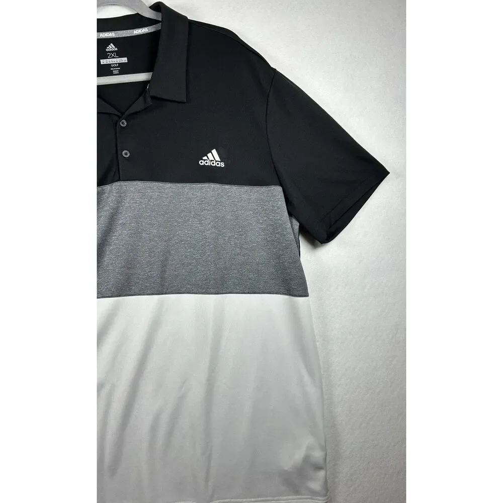 Adidas Men's Merch Block Golf Polo Shirt - 2XL